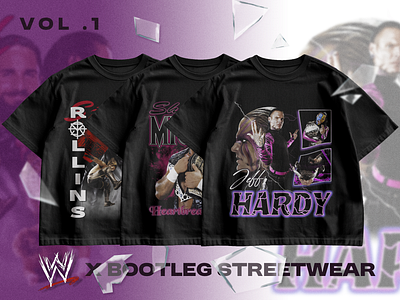 WWE x 90s Bootleg Streetwear Tees 90s aesthetics bootleg custom custom tshirt design fan graphic design raw retro smackdown streetwear streetweardesign vintage vintagetshirt wrestlemania wrestling wwe