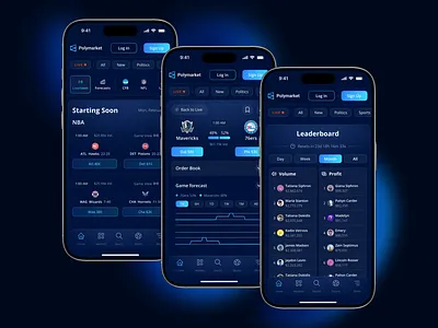 Polymarket | Crypto Prediction Market Platform app branding design figma graphic design illustration logo ui ux vector