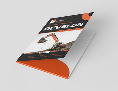 Corporate Folder Design for Buhayra Al Saraya – DEVELON brand design branding creative creative design folder folder design graphic design print design