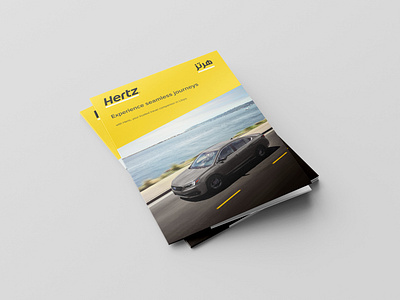 Corporate Folder Design for Hertz (Libya) brand design branding creative design folder graphic design hertz print design