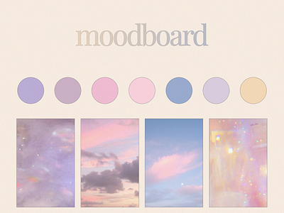 simple moodboard concept—dreamy vibes branding design gradient graphicdesign moodboard