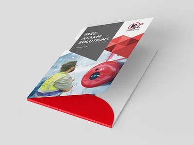 Corporate Folder Design for K-Tech IT & Safety Services brand design branding creative design folder folder design graphic design print design