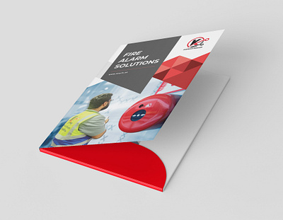 Corporate Folder Design for K-Tech IT & Safety Services brand design branding creative design folder folder design graphic design print design