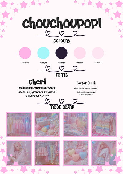chouchoupop brand style guide branding design graphic design