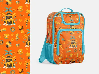 Illustration assets backpack branding illustration nickelodeon pirate santiago of the seas