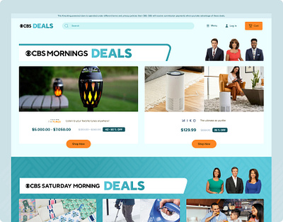 CBS Deals - Ecommerce UI | UX branding design system ecommerce interface ui ux web design
