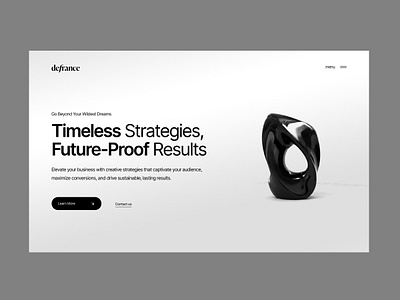 Defrance Digital Website branding clean web design creative design design digital agency interface landing landing page logo minimal preloader ui ux web agency web design website