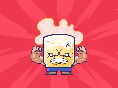 Alcohol & Fuerza adobe illustrator affinity designer beer cartoon style cdmx cerveza runner character custom funny graphic design illustration logo mascot mascot design mexico runners logo sarcastic design sport branding sport logo vector illustration