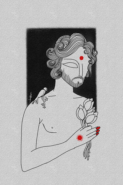 The Gender of Silence - 1 digital art digital painting gay art graphic design identity crisis illustration lgbtq queer art