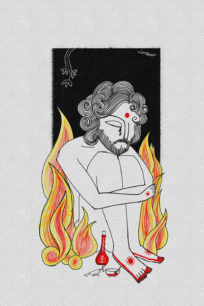 The Gender of Silence - 2 conceptual art digital art illustration lgbtq queer art traditional painting transgender