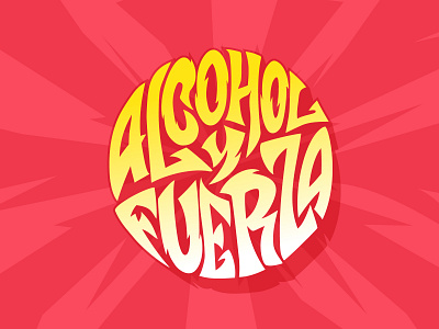 Alcohol & Fuerza Logotype adobe illustrator afiinity designer beer cartoon style cdmx cerveza runner character custom funny graphic design illustration logo logotype mascot mascot design mexico runners logo sport branding sport logo vector illustration