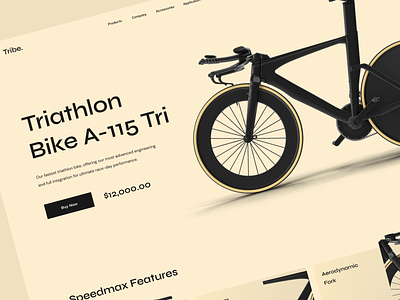 eCommerce for Triathlon Bicycles #2 agency bicycle bike clean cycle design ecommerce figma shop store triathlon bike ui ux web web design