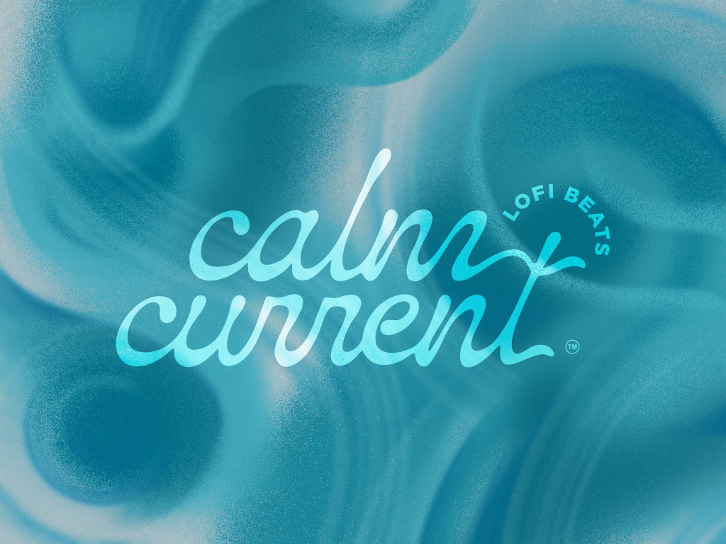 Calm Current animation branding graphic design identity lofi logo motion graphics music