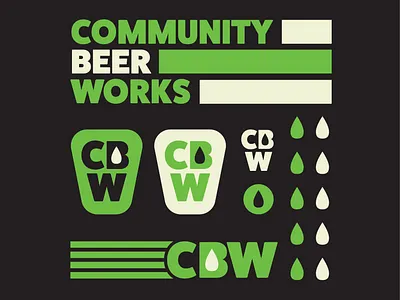 Buffalo Brewing Company - Community Beer Works badge beer brewery brewery merch buffalo logo merch retro thick lines