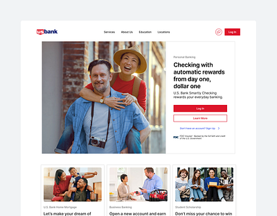 US Bank | Concept Redesign banking finance ui web