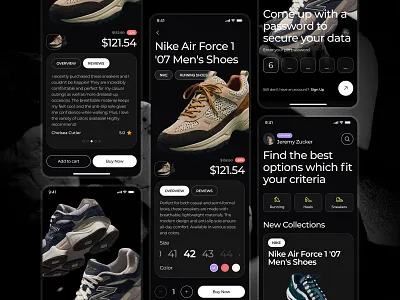 Shoes E-commerce App app app design cart design ecommerce mobile shoe shoes shop shoping ui ui ux uidesign ux