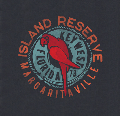Margaritaville Apparel branding graphic design hand done hand painted illustration logo menswear print t shirt graphic typography