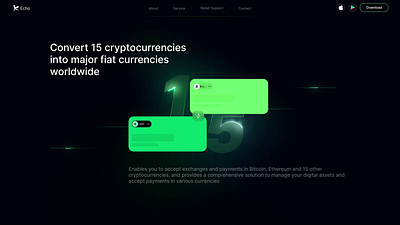 Echo - Cryptocurrency Trading Motion crypto design finance motion design product design ui ux web design web3