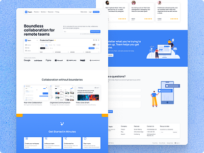 Team App Landing Page landing page saas landing page ui ui design website desing