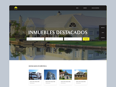 Landing Page / Real State design home homepage real state rent search ui ux website