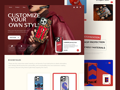 Casetify Website Redesign branding design ecommerce home page lan landing page minimalist online shop product product design redesign shop simple ui uidesign web design website
