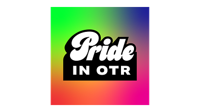Pride in OTR, Cincinnati, O. branding design logo pride type