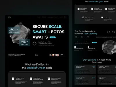 Deep Learning With AI Technology Landing Page ai ai voice artificial intelligence chat gpt design home page landing page machine learning siri tech technology ui ux web web design website website design