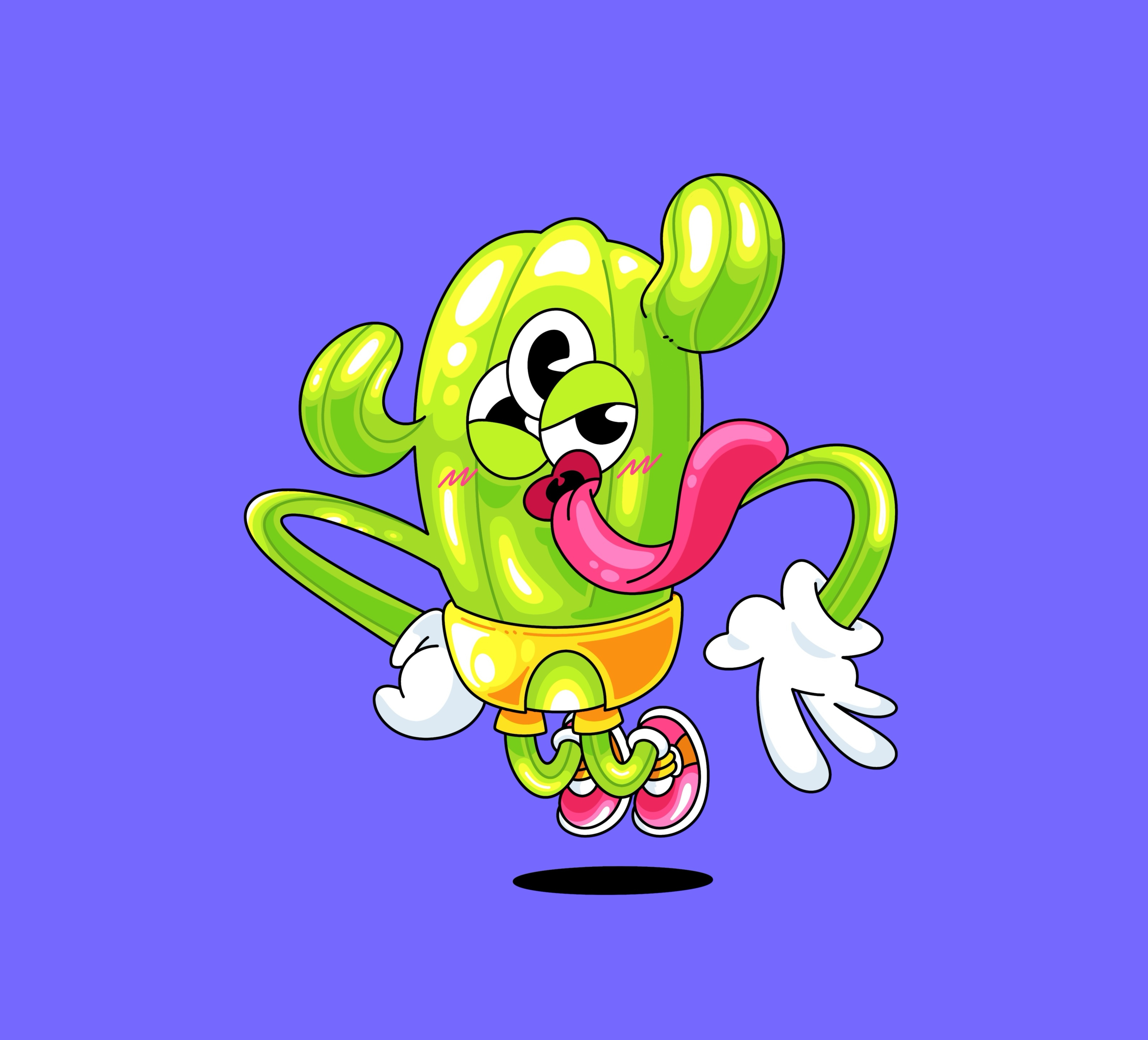 Cactus Illustration animation apparel branding cactus cactus illustration cartoon cartoon characters creature design flower cartoon funny funny cartoon graphic design illustration kawaii kids cartoon logo motion graphics procreate ui