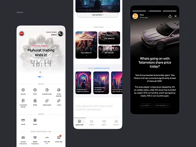Angel One Super App Home Concept