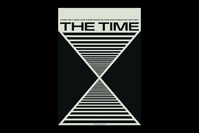 The Time ads poster flyer design geometrical design graphic design international typographic style minimalist poster poster designer poster inspiration swiss design typographic poster typography visual identity