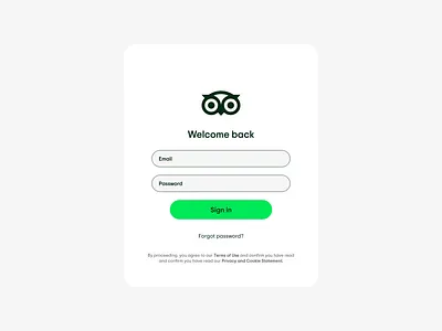Tripadvisor Log In branding login logo logotype motion