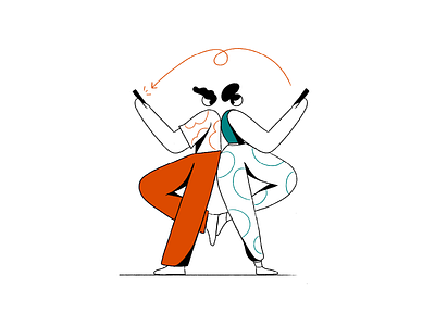 Giving Credit Illustration branding brandingdesign design fintech fintechdesign fintechillustration handdrawn handdrawnillustration illustration peopleillustration procreate techdesign vector
