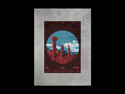 Past Alarm - The Third Column cover art design music personal projetc poster