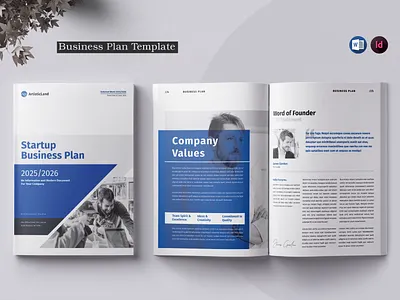 Business Plan Template branding brochure brochure template business business plan business plan template canva template company profile corporate design graphic design indesign indesign template template word word template