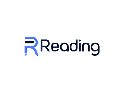 Reading stationery logo design (Unused) branding design graphic design illustration letter r logo logo logo animation logo creator logo design logo designer logo maker modern logo r logo r or book logo r or bookmark logo r or pen logo stationery logo ui
