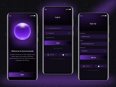 Onboarding, Login, Sign Page Design create an account design forget password input field log in login mobile mobile app register registration sign in sign up signin signup splash screen ui ui design uibulbul uiux design ux