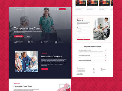 Compassion at the Core. A Website That Cares as Much as You Do startup. portfolio
