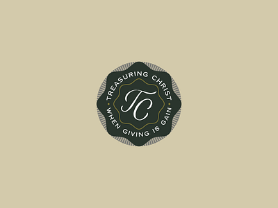 Treasuring Christ Brand Identity badgedesign branddesign brandidentity branding brandingandidentity campaign campaigndesign church churchdesign design graphicdesign illustration monogram sealdesign vector