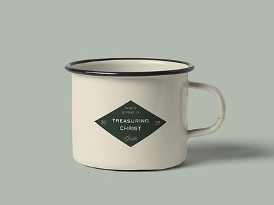 Treasuring Christ Mug Design brand identity branding branding and identity branding design campaign design campers mug church design cup design graphic design logo merch design monogram mug design seal design typography vector
