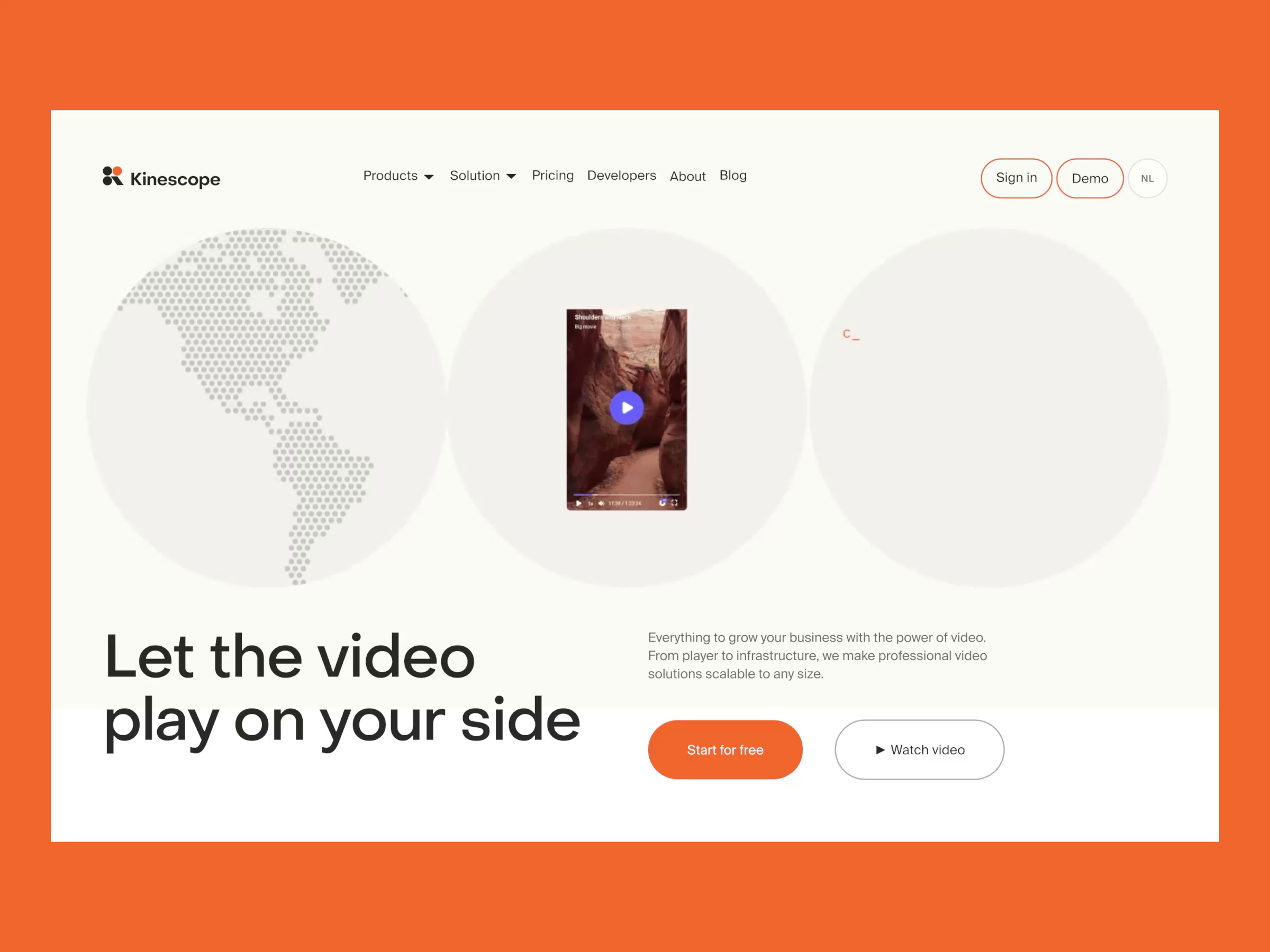 Example of Kinescope: Web