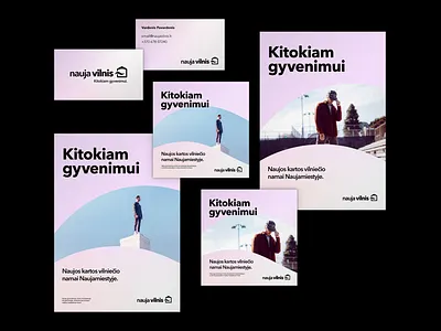 Visual identity for real estate project brand branding brochure business card estates flyer graphic design poster real estate vilnius visual identity