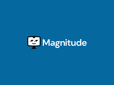 Logo for https://magnitude.run/ ai arrow b2b brand branding computer design elegant graphic design logo logo design logo designer logodesign logodesigner logotype modern saas screen tech web3
