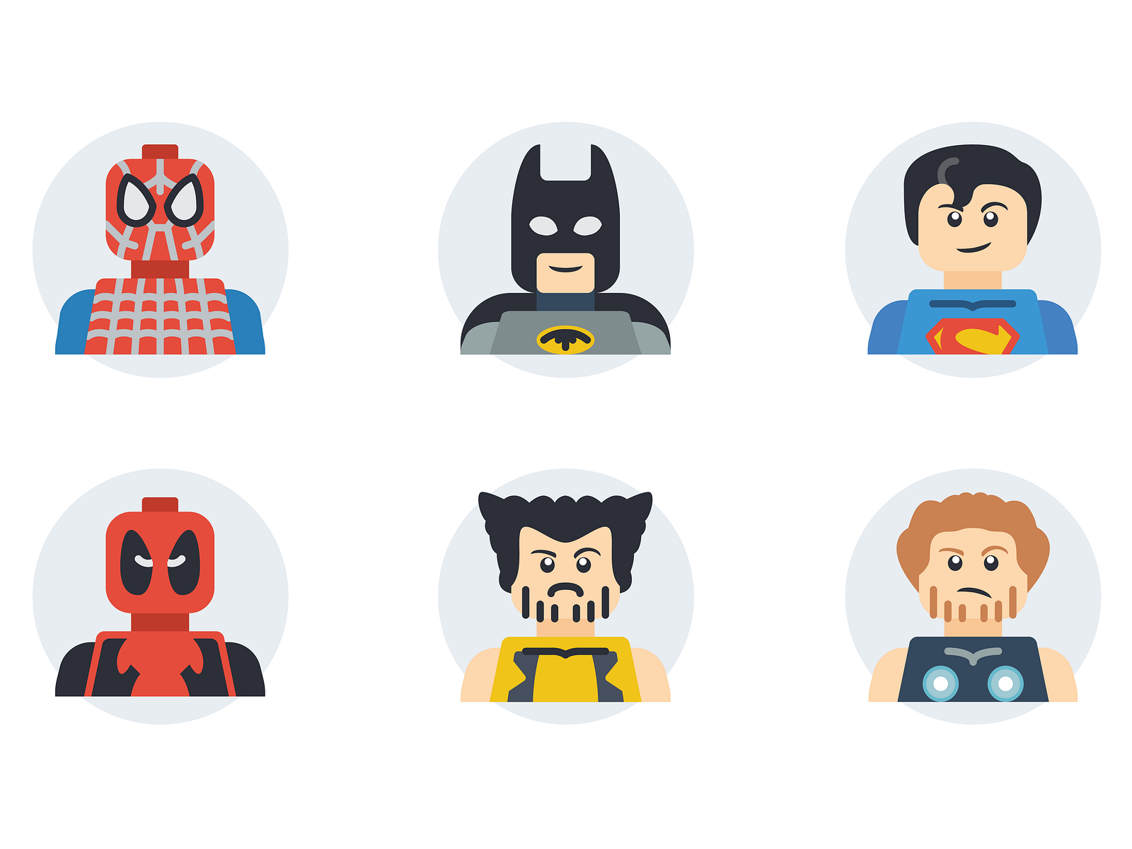 Lego Superhero Avatars by JP Casabianca on Dribbble