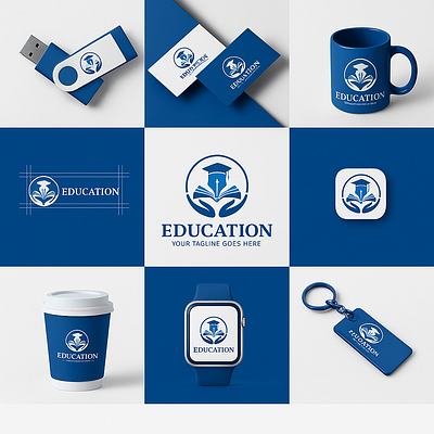Education logo design in adobe illustrator adobe illustrator branding design graphic design logo