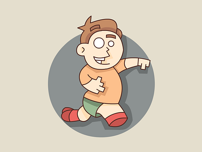 running mascot illustration cute mascot design mascot design mascot illustration running boy running person vector mascot