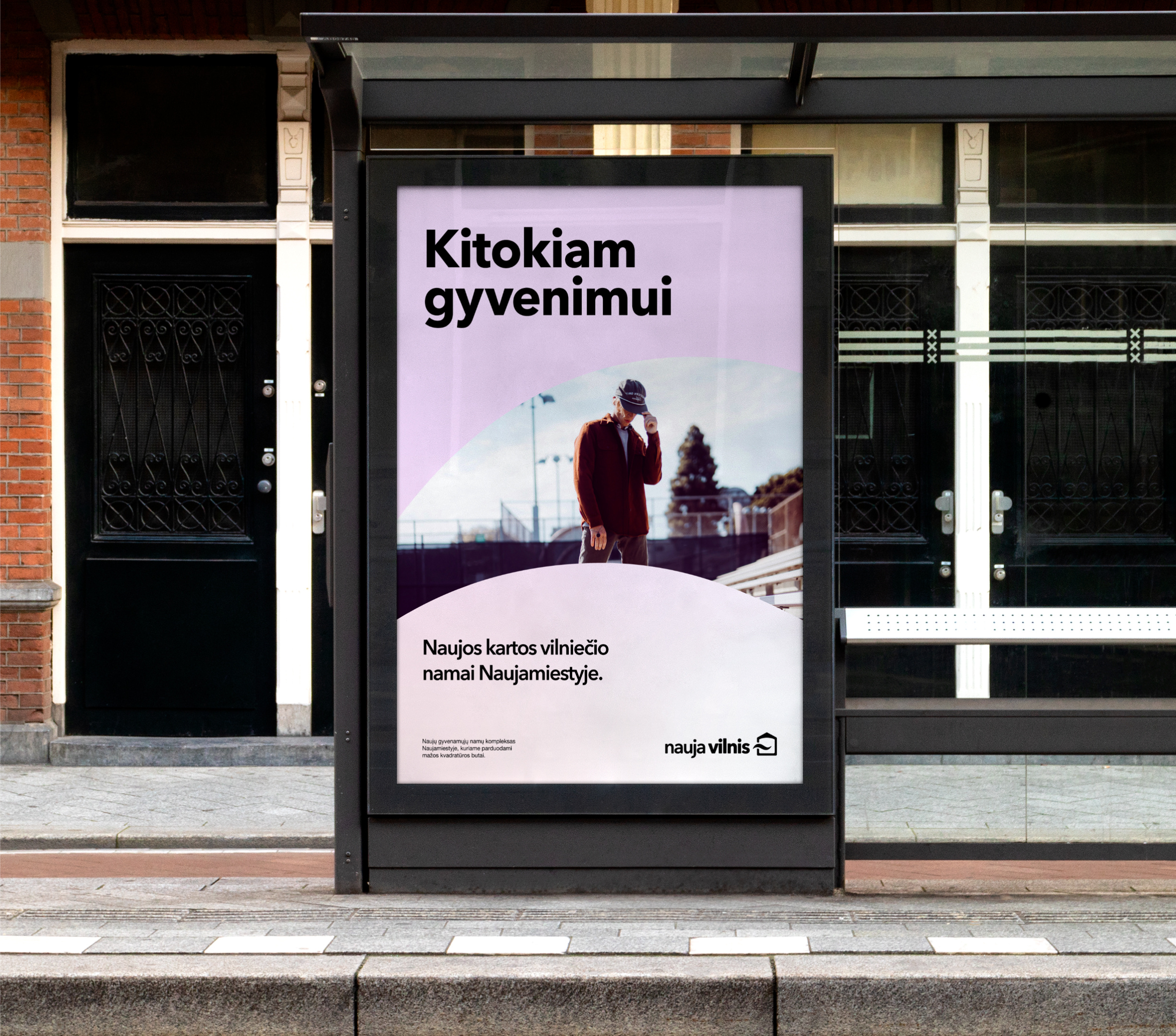 Visual identity for real estate project brand branding brochure business card estates flyer graphic design poster real estate vilnius visual identity