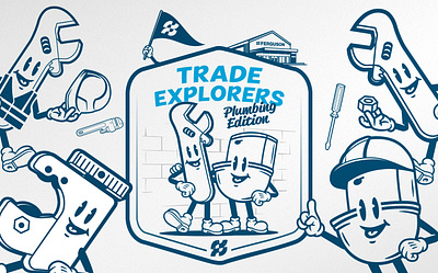 ‘Trade Explorers’ Activity Book character coloring book illustration typography