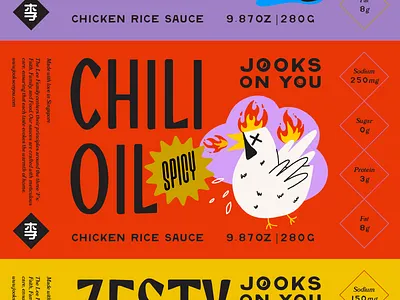 Jooks on You Sauce Label asianamericanowned brandidentity branding brandingandpackaging brandingdesign chilioilsauce familyowned foodandbeverage foodbrand foodbranding foodpackaging graphicdesign illustration label labeldesign packagingdesign restaurantdesign restaurantpackaging sauce saucelabeldesign