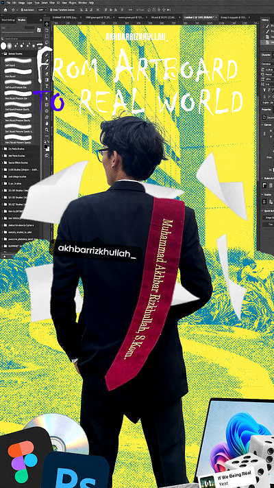 From Artboard To Real world 2d adobe branding desain design graphic design photoshop poster