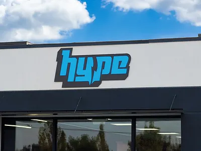 Hype Branding badge branding logo type